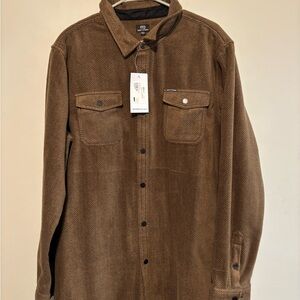 Men's Brown Button Down Shirt
